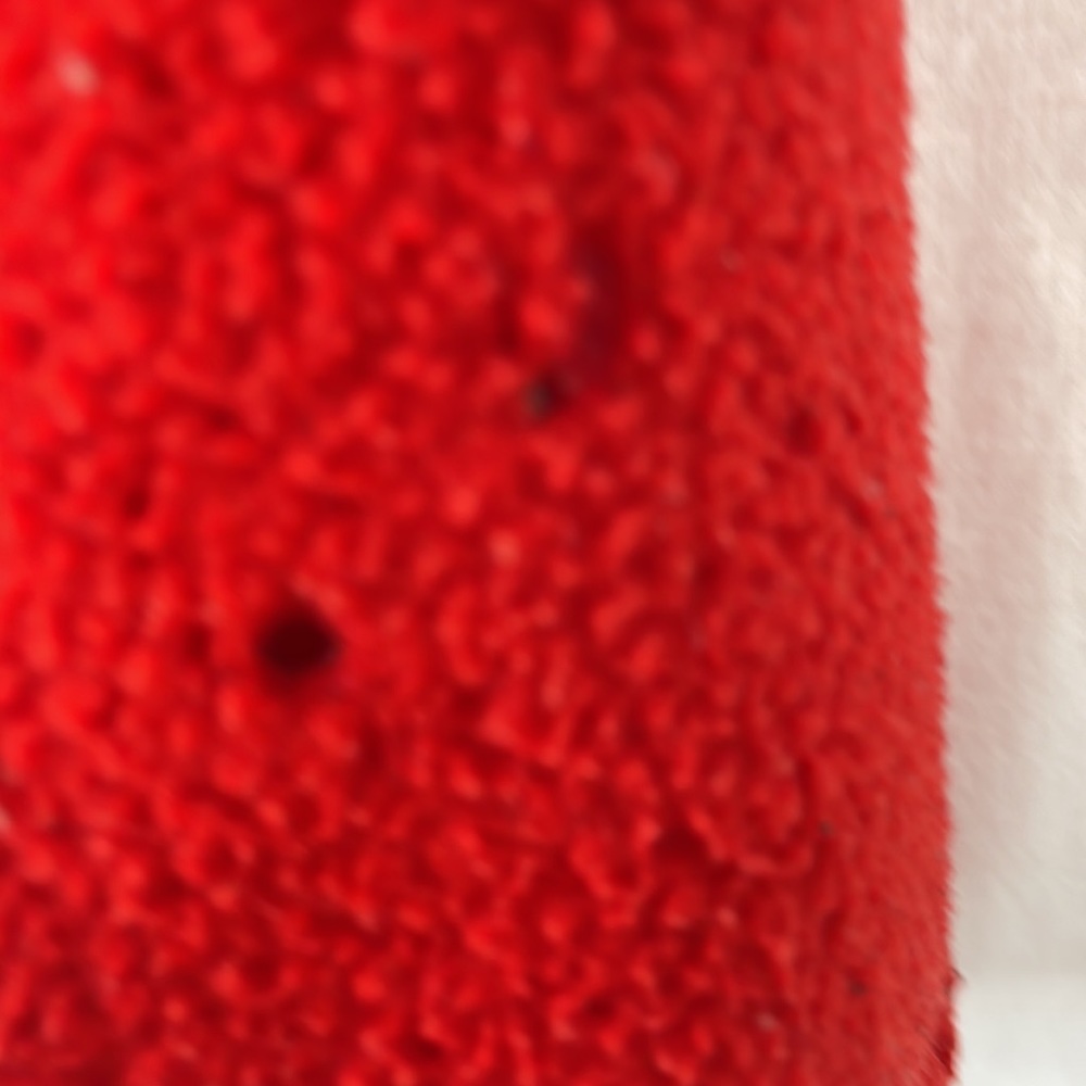Tommy Hilfiger red fleece pullover with black zipper at the neck, large, AS IS - Picture 6 of 15